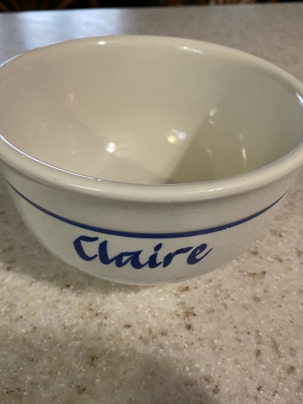 VTG Cottagecore Ceramic Bowl Personalized Claire by Clay Design
